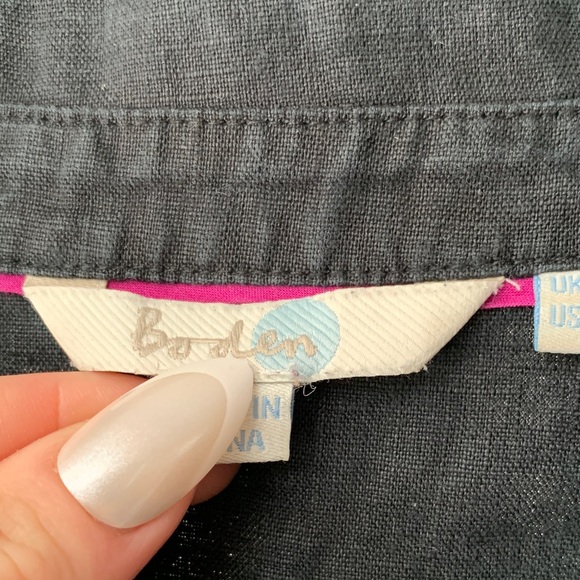 Boden Linen Shirt Dress, size 2. - Picture 4 of 15